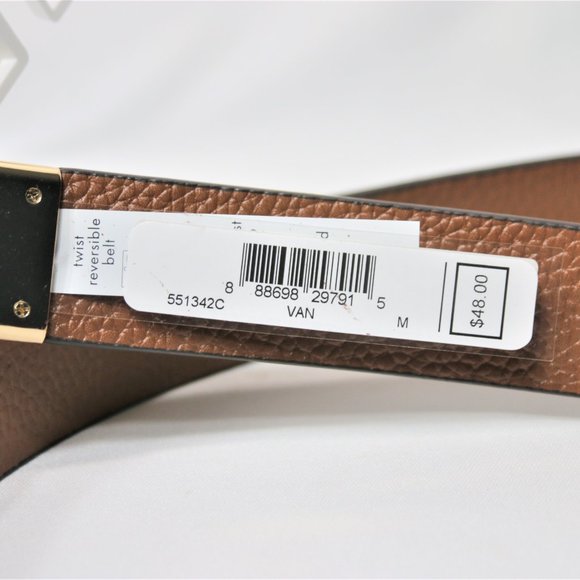 $48 Michael Kors Authentic Unisex Reversible MK Gold/Silver Buckle - Picture 4 of 4